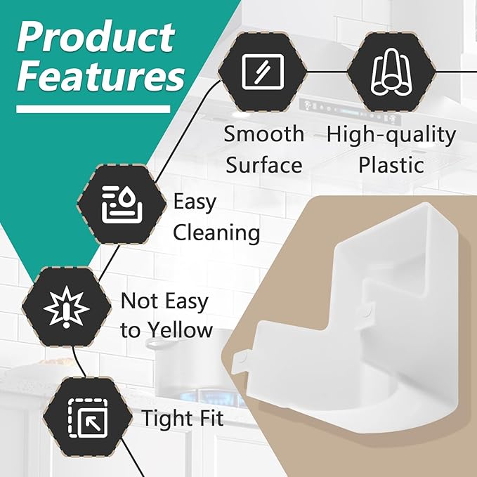 99110437 Range Hood Light Lens Cover Fit for 41000 40000 42000 45000 BP43 S99110437 99110437 Series Range Hood Models, White and Doesn't Yellow Easily