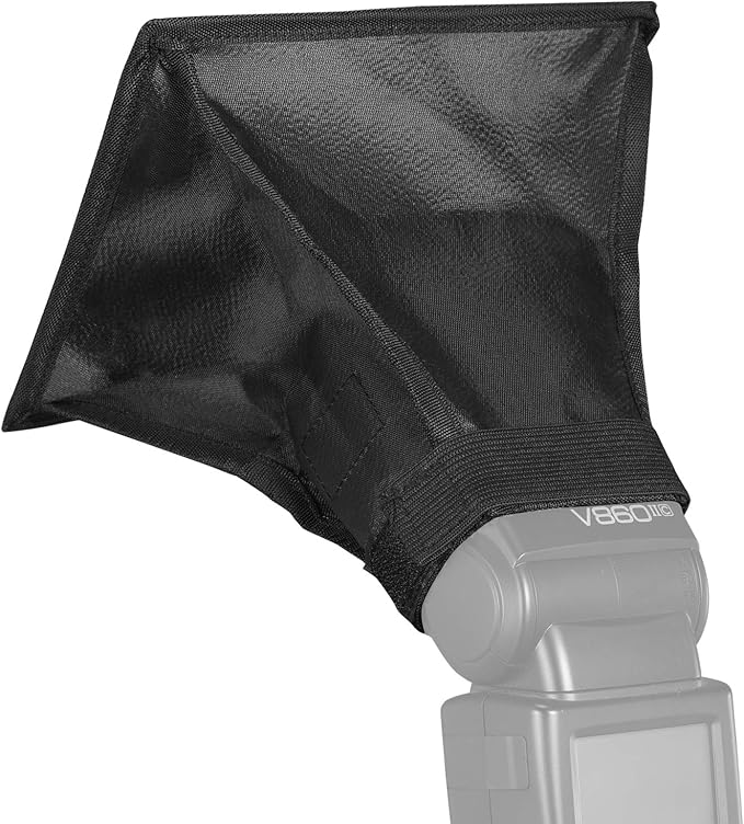 SUPON 6" x 7" Collapsible Mini Softbox – Universal Flash Diffuser for Canon, Nikon, Sony, Neewer, Godox Speedlights, Includes Storage Pouch