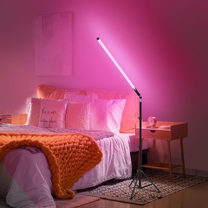 Handheld RGB Color LED Video Lights with Tripods, Rechargeable with Remote Control of Static Color and 366 Vivid Effects for Mood Creation, Light Painting, Living Room, Stage, Party, Fashion Show