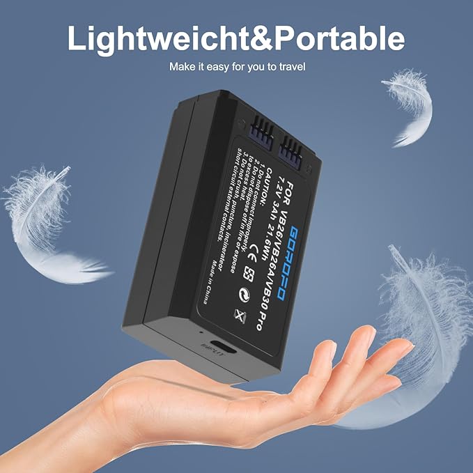 VB26B VB26A VB26 VB30 Pro Battery for GODOX V1 V1S V1N V1C V1F V1O V1 Flash and V860III V860III-S V860III-C V860III-N V860III-O V860III-F V850III AD100PRO Camera Flash Speedlite (1 Battery)