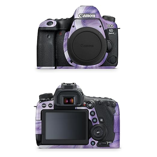 Glossy Glitter Camera Skin Compatible with Canon EOS 6D Mark II Camera (2017) - Lavendar Acrylic - Premium 3M Vinyl Protective Wrap Decal Cover - Easy to Apply | Crafted in The USA by MightySkins