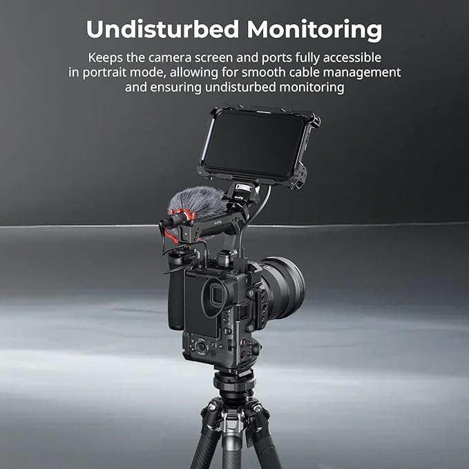 SmallRig Quick Release Plate for Arca-Type, Universal Baseplate with 1/4''-20 Screw, for Camera Cages, for Vertical Shooting - 5802