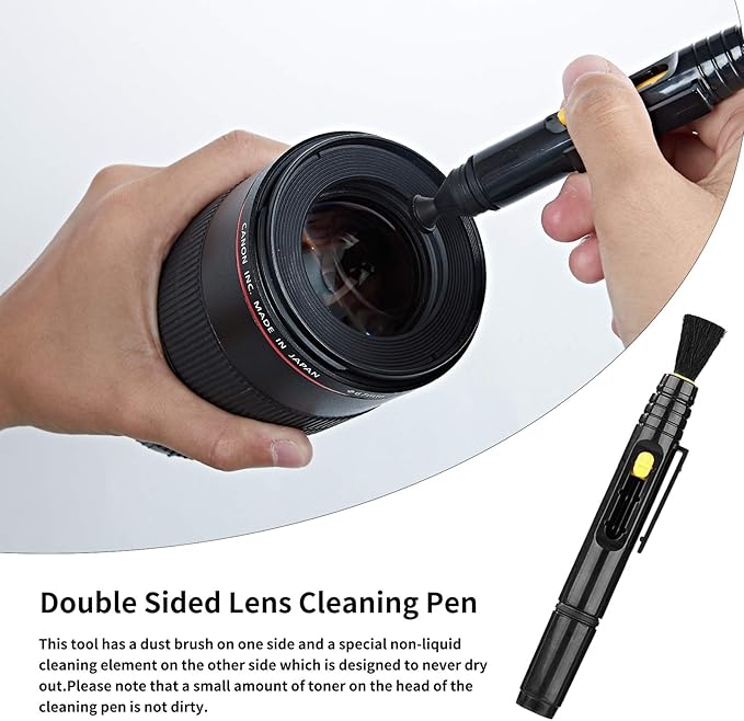 KuuZuse Professional DSLR Camera Cleaning Kit with APS-C Cleaning Swabs, Microfiber Cloths, Camera Cleaning Pen, for Camera Lens, Optical Lens and Digital SLR Cameras.