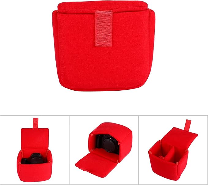 Camera Bag Insert, Portable Camera Padded Pouch Liner Pad Shockproof Waterproof Organizer Storage Case Protection Digital Protective Accessory for Travel DSLR Photographing Photographer Beginner Small