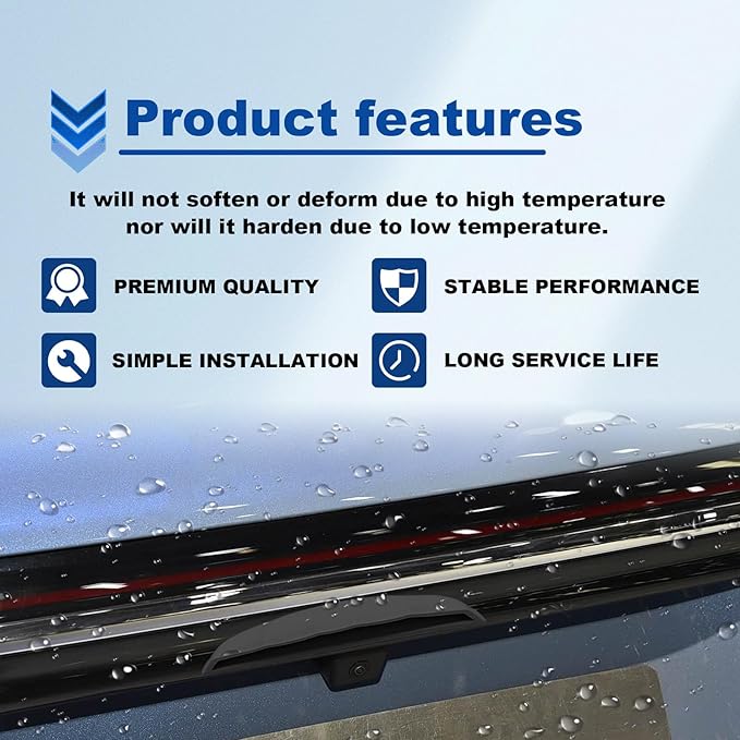 Car Reversing Camera rain Cover, Car Backup Camera Protective Sticker, Silicone rain Sticker Wider Design for Blocking Rainwater Cars Accessories Rain Cover(Black)