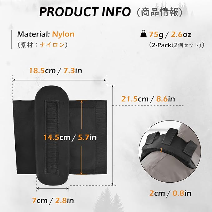 TRIWONDER Bag Shoulder Strap Replacement Adjustable Strap with Padded Metal Hooks for Crossbody Bags Messenger Bags Laptops