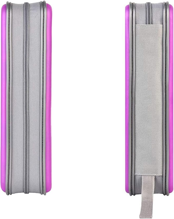 UENTIP 96 Capacity CD Case,Portable DVD Hard Plastic Case Holder CD Organizer Wallet Protective DVD Storage (96, purple)