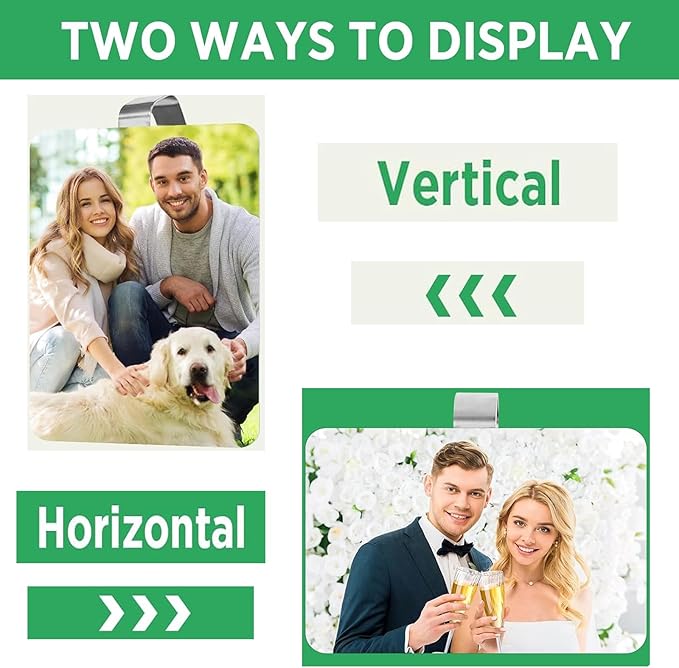 4Pack Sublimation Photo Car Visor Clips Blanks, PET Car Sun Visor Photo Holder, Personalized Photo Holder car Picture Frame, Unique Drive Safe Gift for Father’s Day, Valentine’s Day, Christmas