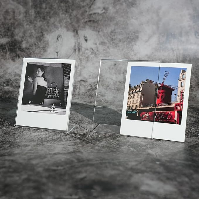 iFreak Polaroid Photo Frame for Polaroid Now i-Type/600/SX-70/OneStep+/Instax Wide 300/200/210 3.5 x 4.25 inch Films,L-Shape Memory Display Frame. (6 Pack, 3.5X4.25)