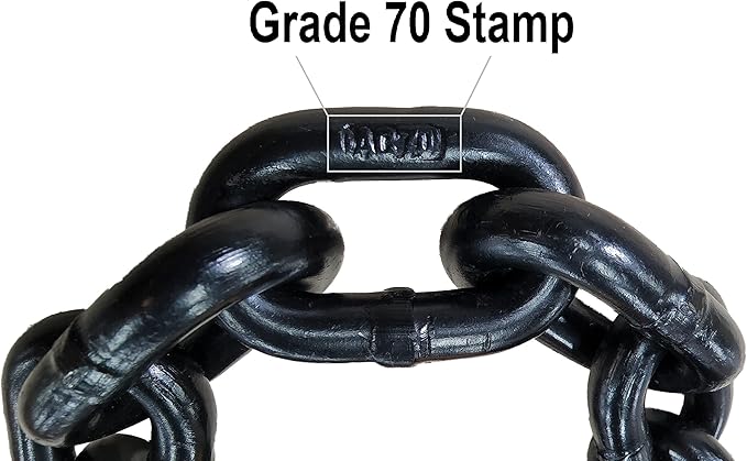 Heavy Duty G70 3/8" Floor Chain Tie Down Weld On, 6600Lbs, for Truck Trailer Flat Bed Deck Auto Lift Wrecker, Prevent Cargo from Snagging On It During The Loading and Unloading Process (1)