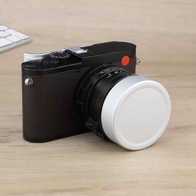 Haoge Metal Front Lens Cap Cover for Leica Q3 43 Q3 Q2 Q Type 116 q Type116 Digital Camera Accessories Silver