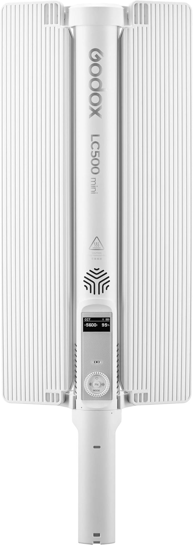 Godox Mini Bi-Color LED Light Stick (White), 18" Portable Handheld Video Light, 2500–8500K CCT, Built-in Battery, App Control, Barndoors, Carry Bag (LC500MINIWHT)