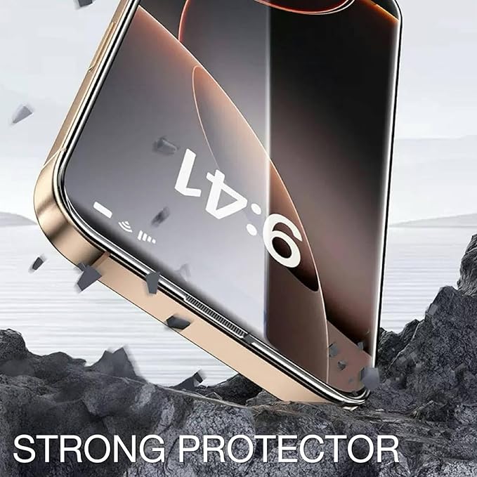 3 Pcak Screen Protector for iPhone, Easy Auto-Align Install Kit, 6.1" Tempered Glass, 9H Hardness, Ultra HD Clear, Case Friendly with Easy Installation Tool (Iphone 15 Promax)