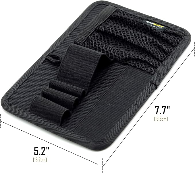 LIVANS Tactical Bag Insert Panel Organizer, Utility Admin Panel Hook and Loop Modular Organizer with Hook Fasteners for Packs Backpack or Messenger Bags