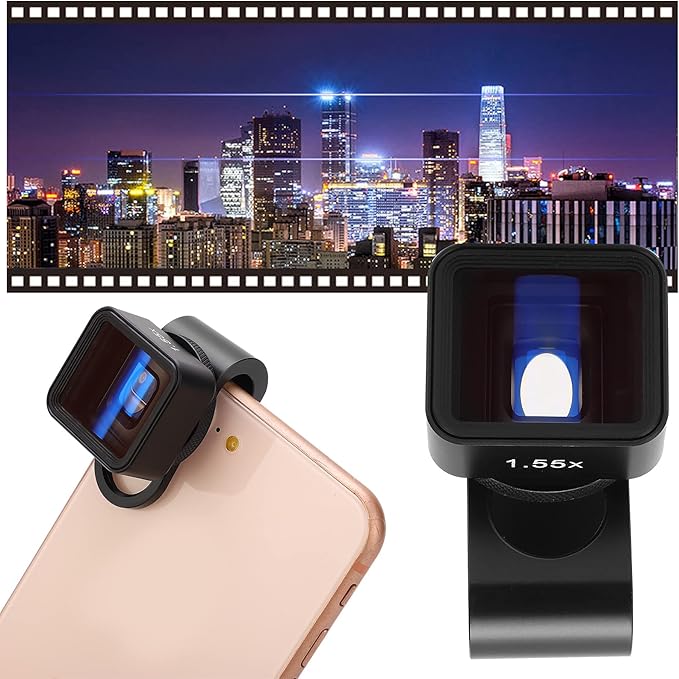 Mobile Anamorphic Widescreen Lens,1.55X Wide Screen Deformation Filmmaking Optical Glass,Movie/Photo/Record Video HD Lens,for Phone/Pad