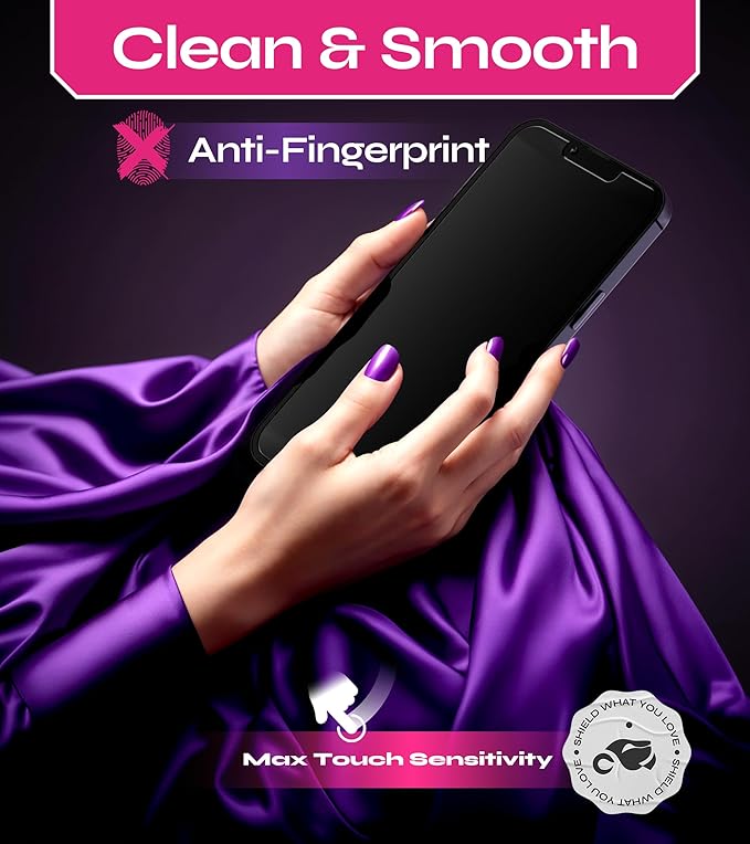 Defenslim Screen Protector for iPhone 13 mini (2Pack), Easy Auto-Align Install Kit, 5.4" Tempered Glass, 9H Hardness, Ultra HD Clear, Case Friendly, EasyShield