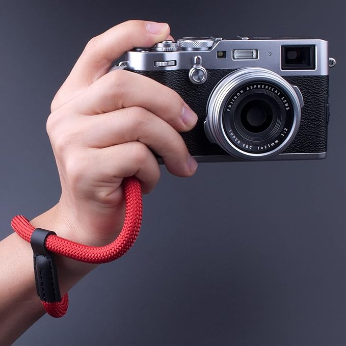 Camera Wrist Strap, Rope Camera Strap Wrist for DSLR SLR Mirrorless Cameras Hand Strap Red