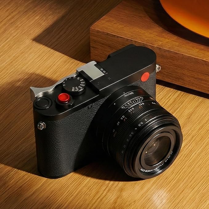 Metal Thumb Grip with Hot Shoe Cover for Leica Q3, Q3 (43) Camera Hot Shoe Thumb Hand Grip Photography Accessories (Silver)