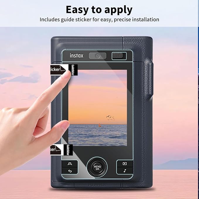 kinokoo Screen Protector for FUJIFILM Instax Mini LiPlay+/LiPlay Plus, PET Film Full Coverage Anti-Scratch Protective Film for instax mini LiPlay+ Hybrid instant camera,Easy Installation （3 packs）