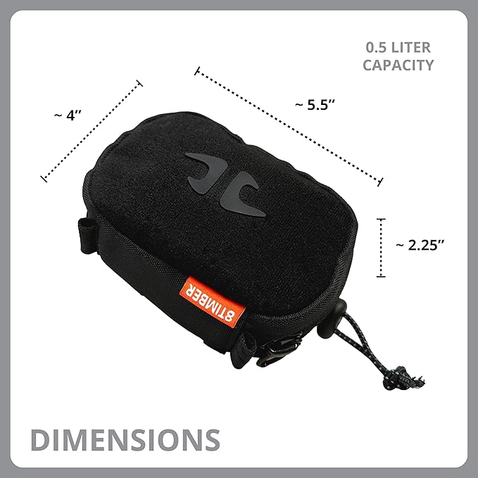 8TIMBER Organizer Bag - .5L Interior Travel Storage for Pencils Chargers and Accessories