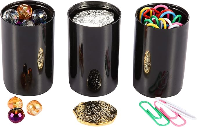 JOVITEC 30 Pieces Plastic Film Canister Holder, 35 mm Empty Camera Reel Containers, Storage Containers Case with Lids for Storing Small Accessories, Film, Keys, Coins, Art Beads(Black)