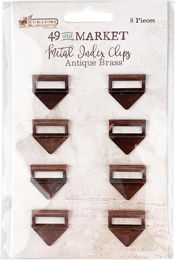 49 AND MARKET Curators Essen Clips Antq, Antique Brass