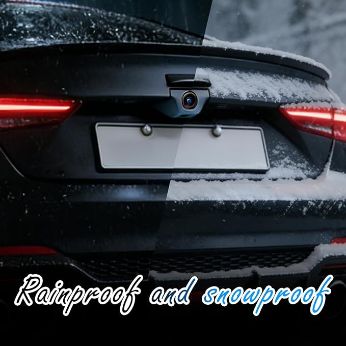 Upgraded Backup Camera Rain Shield for Car,Extended Car Back Up Camera Rain Cover for Blocking Rains Water,Silicone Rear View Backup Cameras Cover with Adhesive Backing