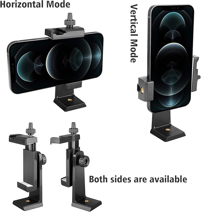 Vlogging Holder, Cell Phone Camera Handle Grip Stabilizer, Ergonomic Phone Video Stabilizer, Handheld Selfie Stick Smartphone Holder with Cold Shoe Mount for Mic/Flash Light, Wrist Strap
