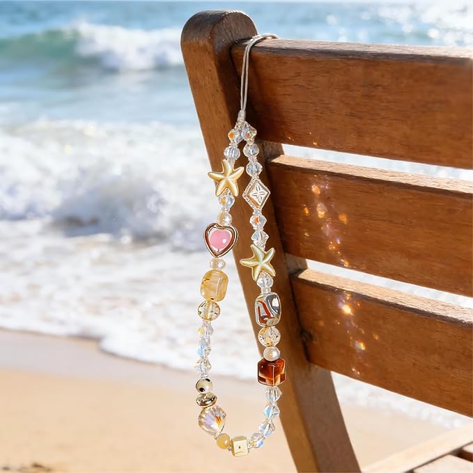 Beaded Camera Wrist Strap Cute Digital Camera Charm Lanyard Phone Charms Strap Beaded Camera Chain for Phone Bag Keychain