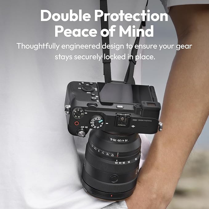 ULANZI UKA06 Camera Shoulder Strap Quick Release Kit, Camera Shoulder Strap Compatible with Uka Quick-Release Plates, Load-Bearing Capacity Up to 10 KG