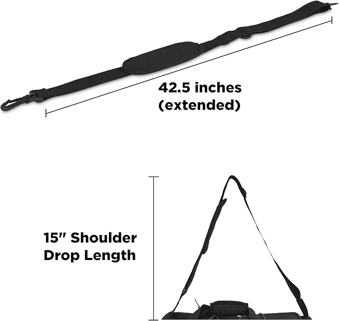 DALIX Premium Replacement Strap with Shoulder Pad for Laptop Travel Duffle Bags