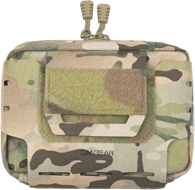 D.M.GEAR MOLLE Pouch Tactical Admin Pouch Belt EDC Tool Organizer Zippered Utility Waist Pack 8.2"x6.3"x1.2"