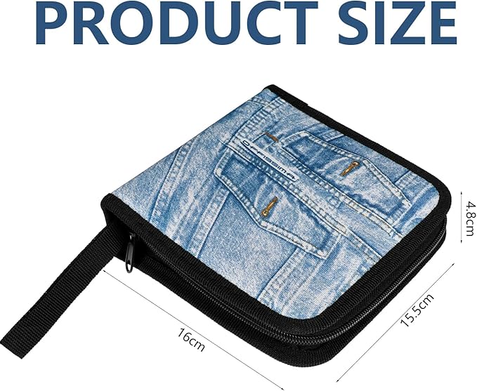 CD Case CD DVD Holder 40 Capacity DVD Storage Case CD Cases For Car CD Organizer Binder CD Book DVD Holders Storage Cases CD Wallet With Sleeves Small CD Carrying Box Disc Booklet For Home Travel