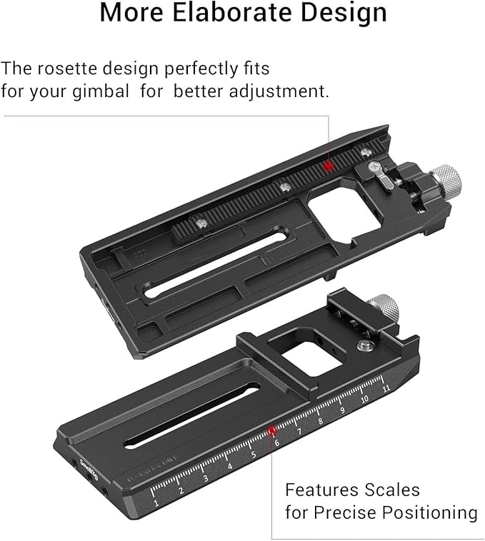 SMALLRIG 5.5'' Camera Quick Release Plate Adapter for Arca-Swiss for DJI RS 5 / RS 4 / RS 4 Pro / RS 2 / RSC 2 / RS 3 / RS 3 Pro & for Ronin-S Gimbal