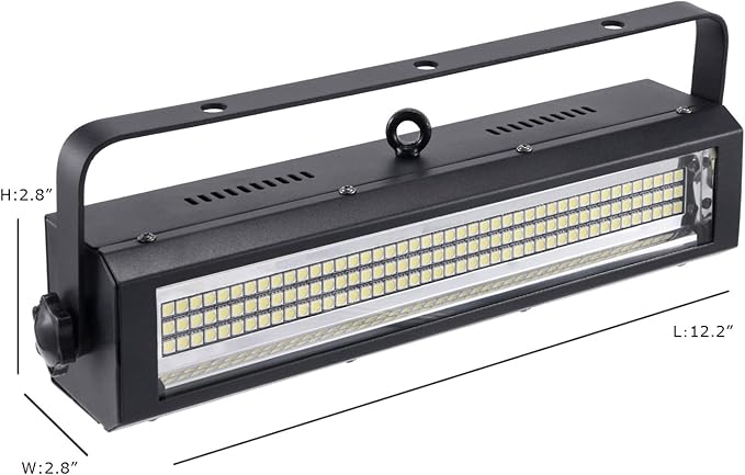 MFL. S100 132-LED Strobe Lights White bright Stage Lighting Strobe Blinder and Wash Light DJ Disco Lights Sound Activated Modes DMX control All in One for Party Stage Live Concert