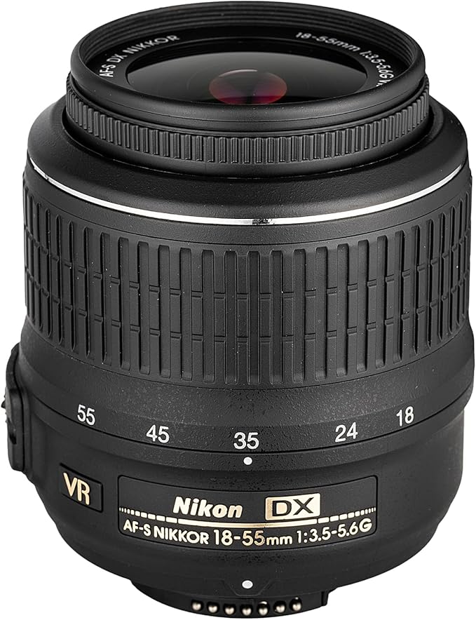 Nikon D3200 24.2MP DSLR Camera Kit with 18-55mm VR Zoom Lens – Full HD 1080p Video Capture, Fast 11-Point Autofocus System + 72" Tripod + 128GB Memory Card + Camera Bag + LED Light + More