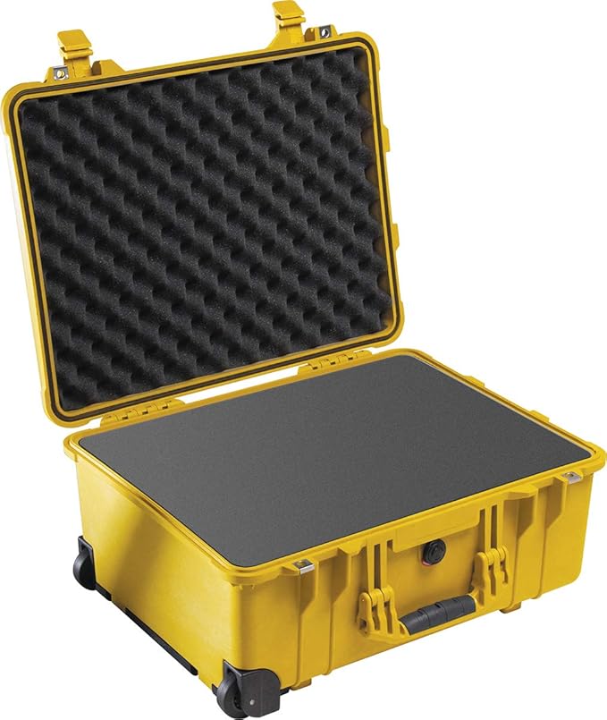 Pelican 1560 Camera Case With Foam (Yellow)