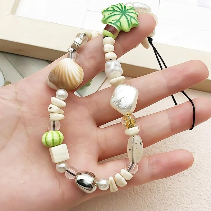 Beaded Camera Wrist Strap Cute Digital Camera Charm Lanyard Phone Chain Keychain Beaded Phone Lanyard Bag Charm