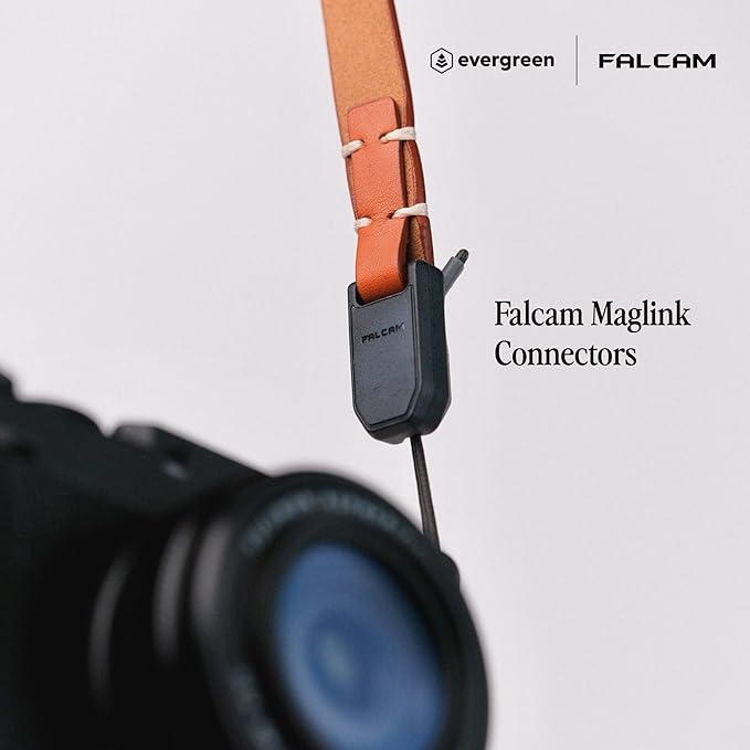 Evergreen Leather Camera Strap – Maglink Quick Release 28" or 38" Compatible with Fuji Sony Nikon Leica Canon