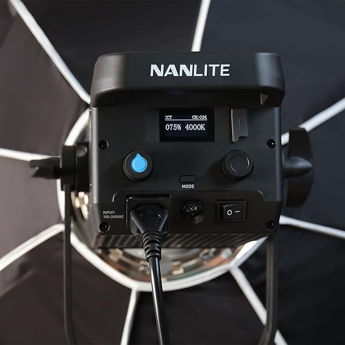 Nanlite FS-300B 300W Bi-Color LED Spotlight-2700K-6500K Adjustable CRI 96,App Control,Led Video Light Bowens Mount for Photography/Videography/YouTube/TikTok Content Creation & Live Streaming