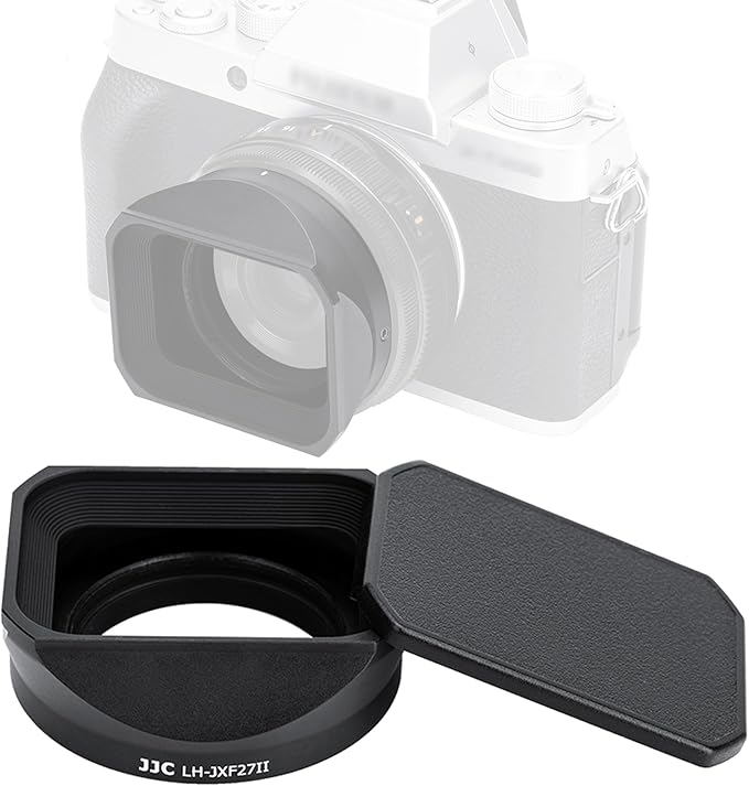 JJC Metal Square Lens Hood for Fuji XF 27mm f2.8 R WR & XF 27mm f/2.8 Lense