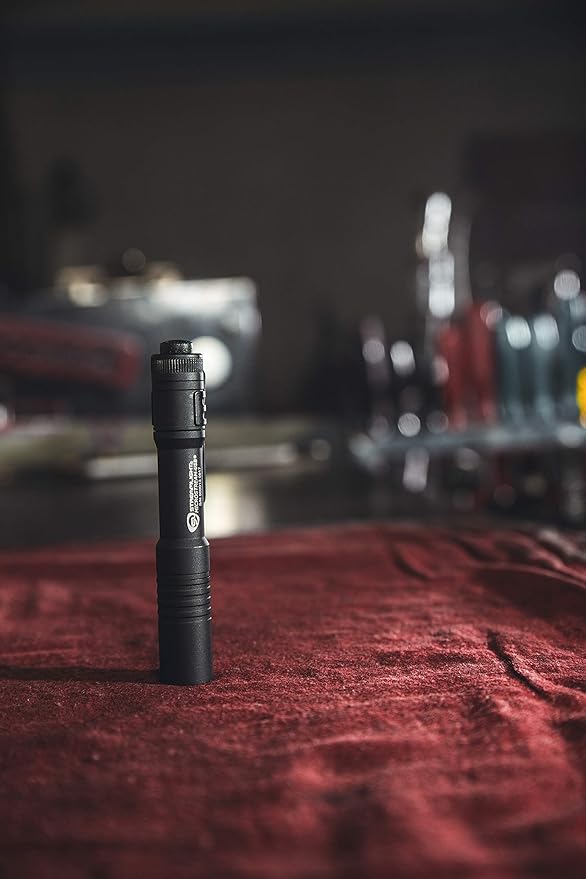 Streamlight 66601 MicroStream USB 250-Lumen 1150-Candela EDC Ultra-Compact Flashlight with Rechargeable Battery, Clear Retail Packaging, Black