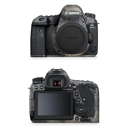 Carbon Fiber Camera Skin Compatible with Canon EOS 6D Mark II Camera (2017) - Stormy Marble - Premium 3M Vinyl Protective Wrap Decal Cover - Easy to Apply | Crafted in The USA by MightySkins