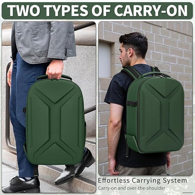 Camera Backpack, Hardshell DSLR Photography Camera Bag with Rain Cover, Waterproof Hard Shell Camera Case with Tripod Holder & 15.6" Laptop Compartment Compatible with Canon/Nikon/Sony/DJI Mavic Drone