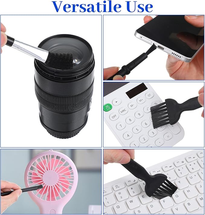 5 Pcs Keyboard Cleaning Brush, 5.5 Inch Anti Static Brush, Computer Laptop Keyboard Small Space, Dust Cleaning (Black)