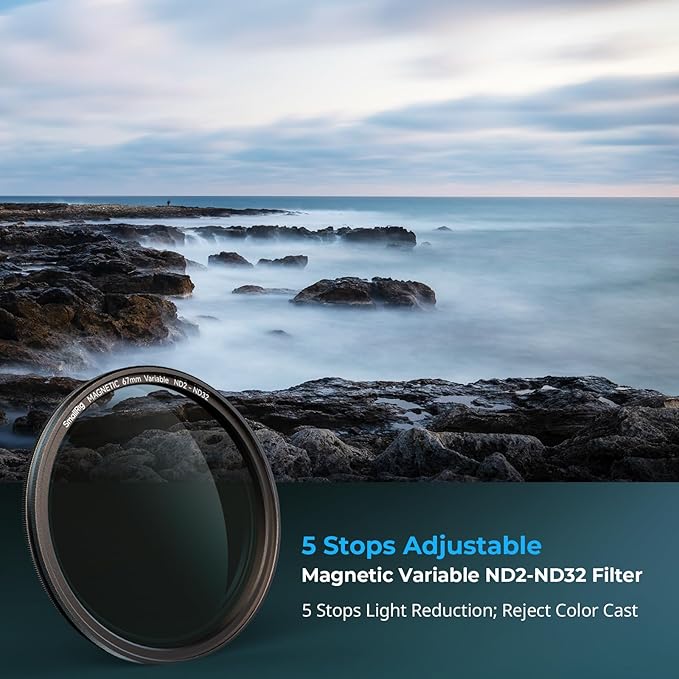 Bundle: SmallRig Universal Quick Release Phone Cage Kit Basic 4597+SMALLRIG 67mm Magnetic Filter Ring Adapter 4843+67mm Magnetic Variable ND Filter ND2-ND32 (1-5 Stops) 4581