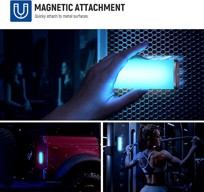 NEEWER Pro Magnetic Handheld Light Wand with APP DMX Control/Custom Effects/Light Group, 360° Full RGB, 2600mAh 2500~10000K Dimmable LED Lighting CRI97 17 Scenes for Video Recording Streaming, TL98C