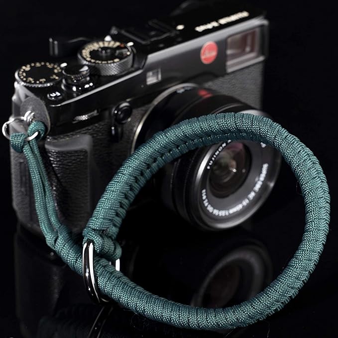 Qiang Ni Camera Wrist Strap - Paracord Quick Release Camera Hand Strap Wrist Lanyard for DSLR or Mirrorless Camera - Turquoise