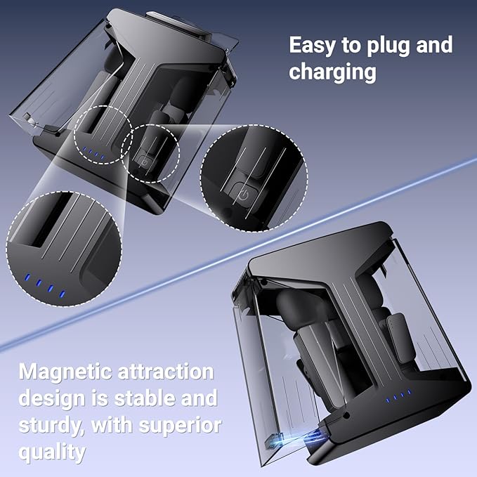 2 Pack Wireless Mini Lavalier Lapel Microphone for iPhone 15,16,Android Phone w/ Case - 65ft Cordless Clip on Dual Mics with Noise Reduction 6H Working Time for Video Recording Vlogging, YouTube