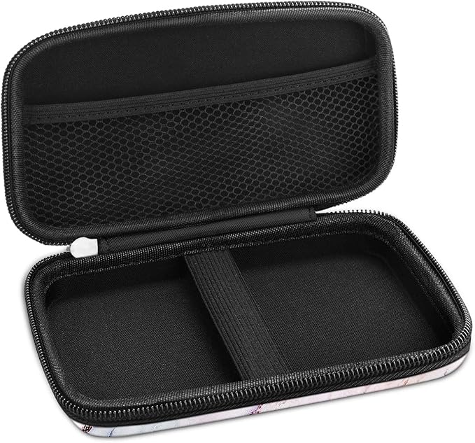 FINTIE Case for HP Sprocket Select/Sprocket Plus Smartphone Printer, Canon Ivy Mini/CLIQ 2/CLIQ+2 Instant Camera - Shockproof Hard Shell Carrying Case, Marble Pink